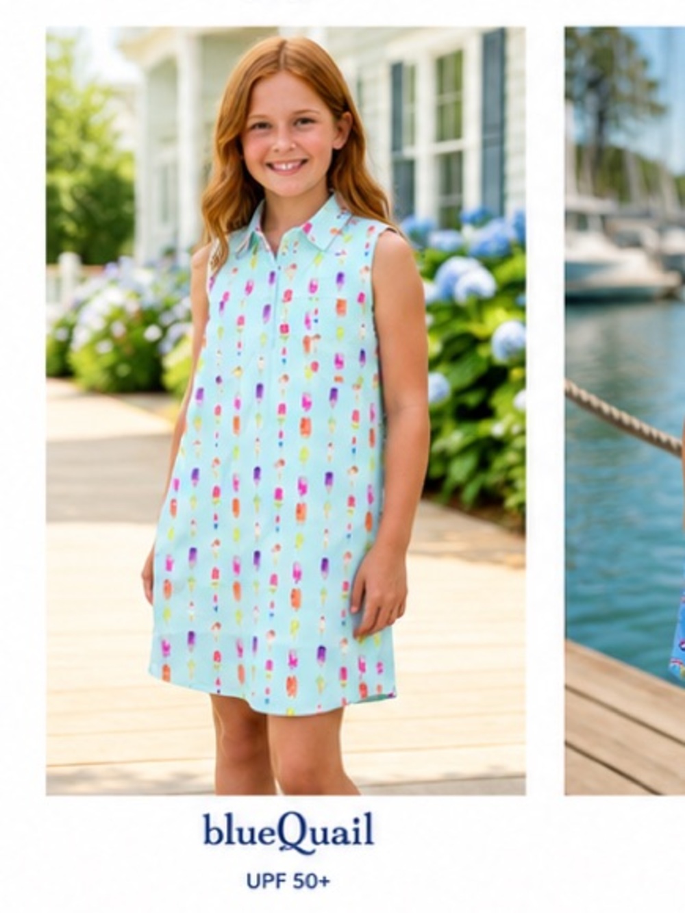 Blue Quail Girls Sleeveless Popsicle Print Dress NWT